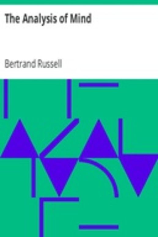 The Analysis of Mind