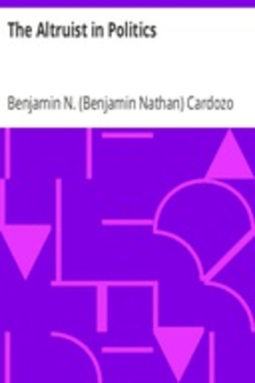 The Altruist in Politics