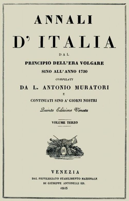 Annali d'Italia, vol. 3 dal principio dell'era volgare sino all'anno 1750