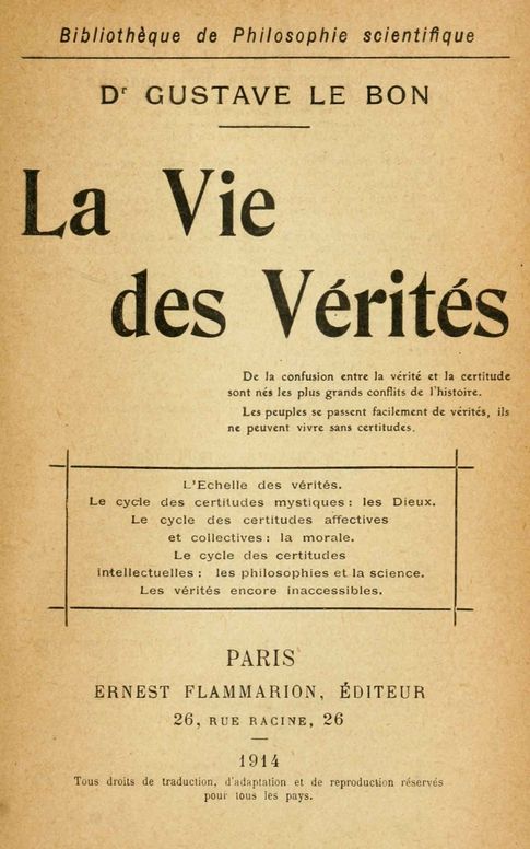 La vie des vérités
