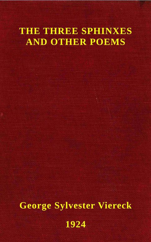 The three sphinxes, and other poems