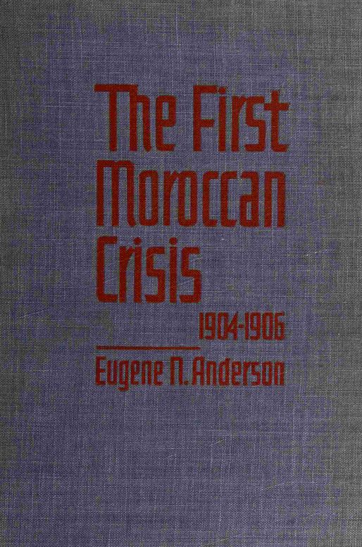 The first Moroccan crisis, 1904-1906