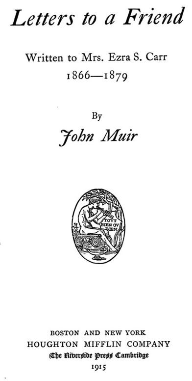 Letters to a Friend
Written to Mrs. Ezra S. Carr, 1866-1879
