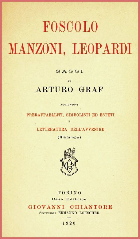 Foscolo, Manzoni, Leopardi