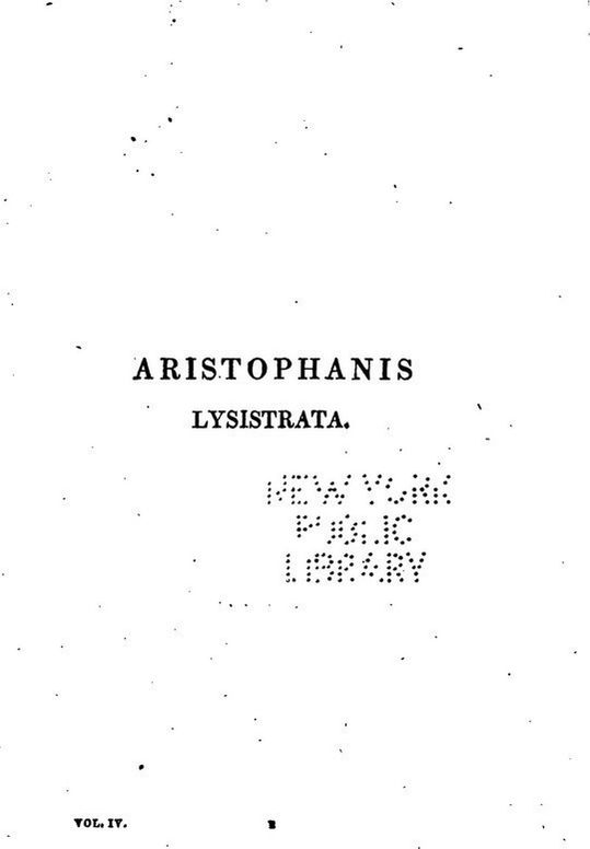Aristophanis Lysistrata