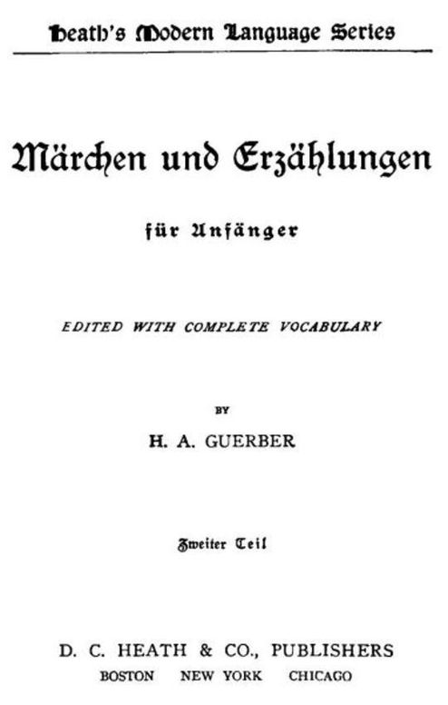 Märchen und Erzählungen für Anfänger Zweiter Teil