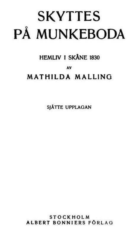 Skyttes på Munkeboda Hemliv i Skåne 1830
