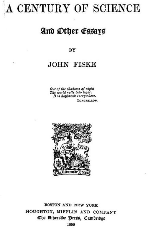 A Century of Science and Other Essays