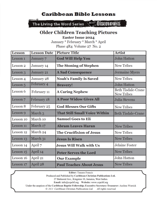 Bible Discoverers - Teaching Pictures Easter Issue 2024