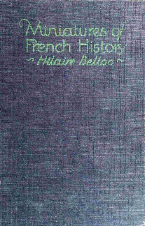 Miniatures of French history