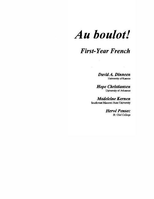 Dinneen_CC_Au_boulot__First-Year_French
