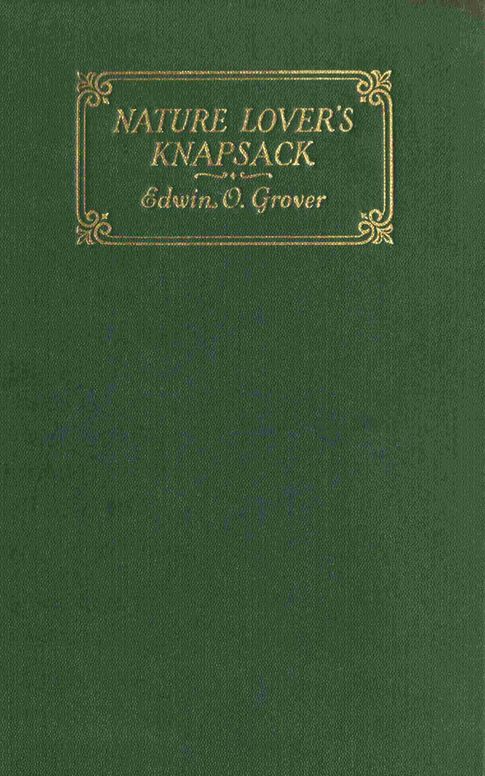 The nature lover's knapsack