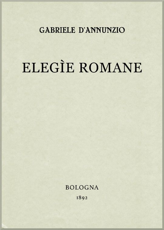 Elegìe Romane
