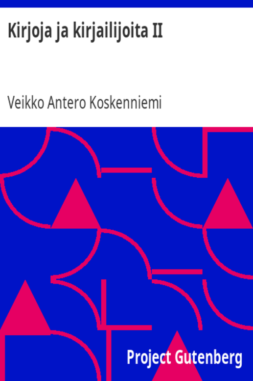 Kirjoja ja kirjailijoita II