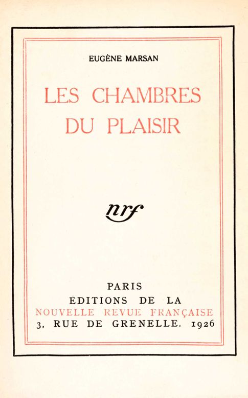 Les chambres du plaisir