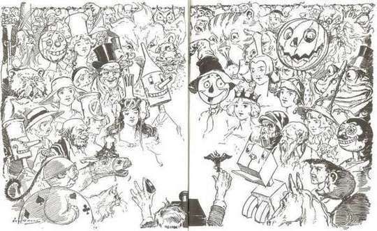 The Royal Book of Oz In which the Scarecrow goes to search for his family tree and discovers that he is the Long Lost Emperor of the Silver Island