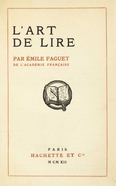 L'art de lire