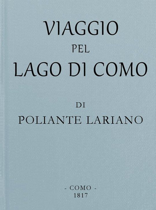 Viaggio pel lago di Como