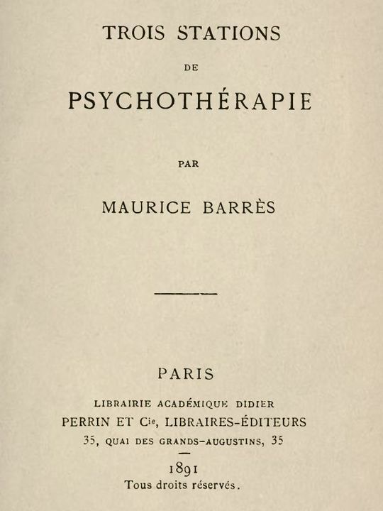 Trois Stations de psychothérapie