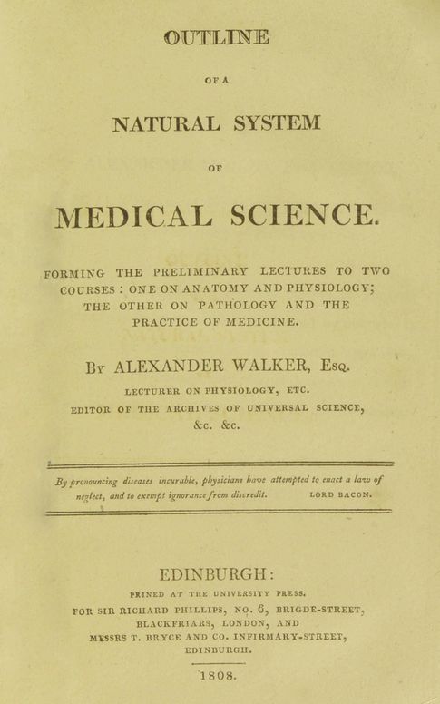 Outline of a natural system of medical science