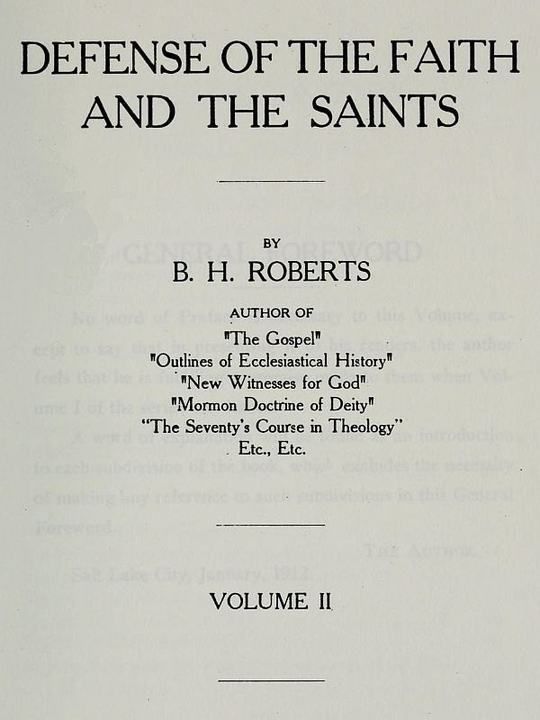 Defense of the Faith and the Saints (Volume 2 of 2)