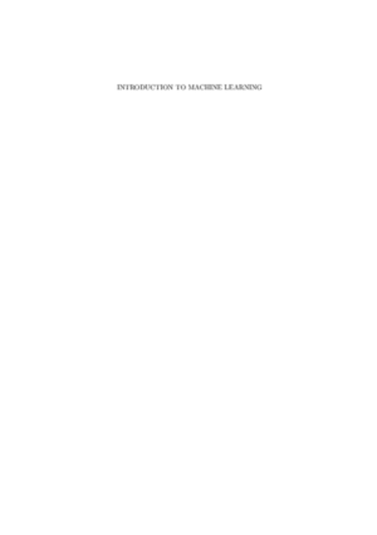 An Introduction To Machine Learning