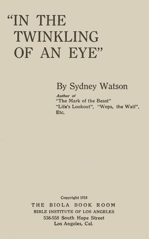 “In the twinkling of an eye”