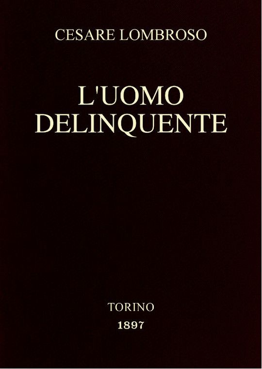 L'uomo delinquente
in rapporto all'antropologia, alla giurisprudenza ed alla
psichiatria (Cause e rimedi)