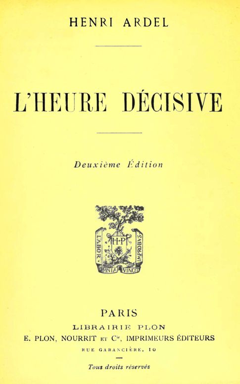 L'heure décisive