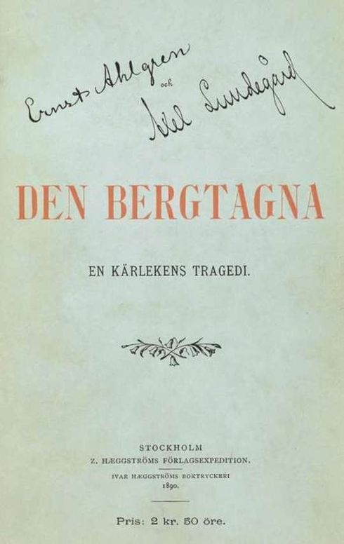 Den bergtagna En kärlekens tragedi