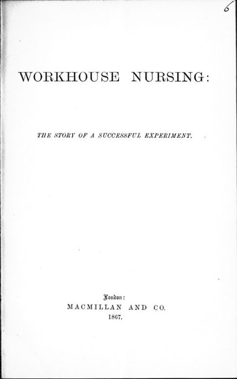 Workhouse Nursing The story of a successful experiment