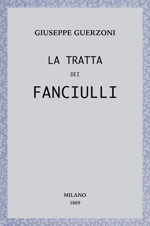La tratta dei fanciulli