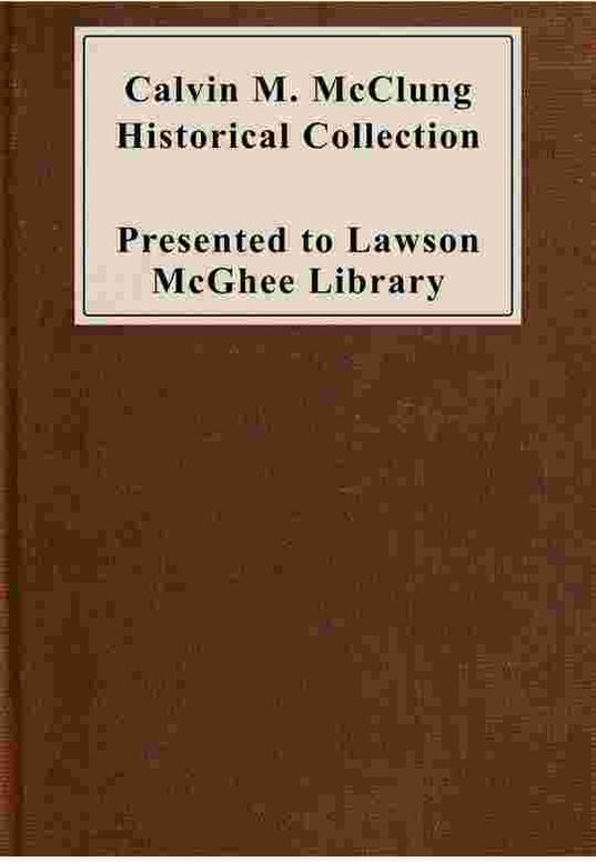 Calvin Morgan McClung historical collection