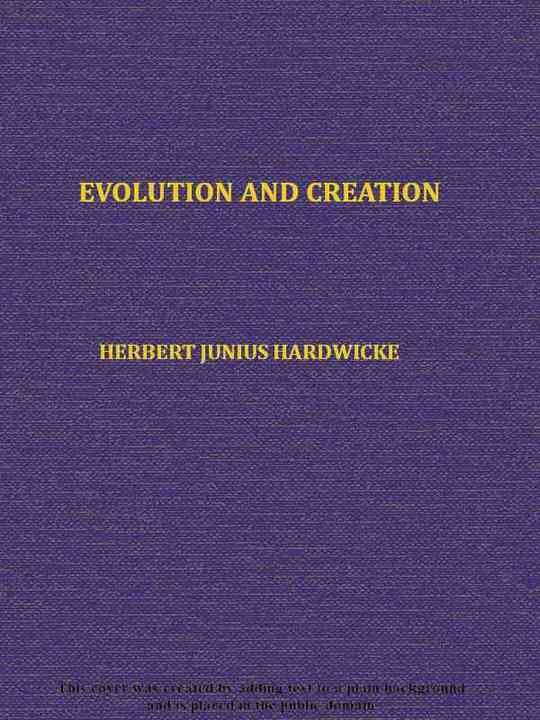 Evolution and creation