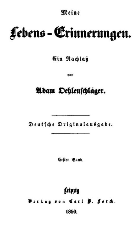 Meine Lebens-Erinnerungen - Band 1 (of 4)