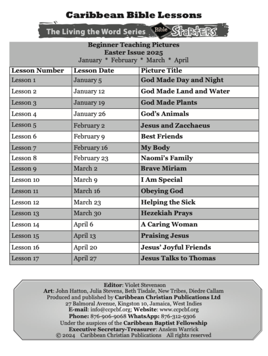 Bible Starters - Teaching Pictures Easter Issue 2025