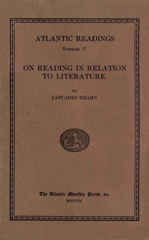 On reading in relation to literature: Atlantic readings, number 17