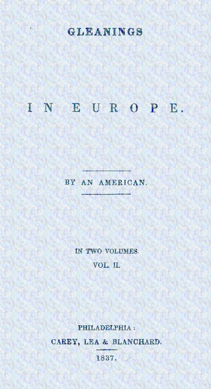 Gleanings in Europe