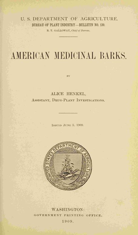 American medicinal barks