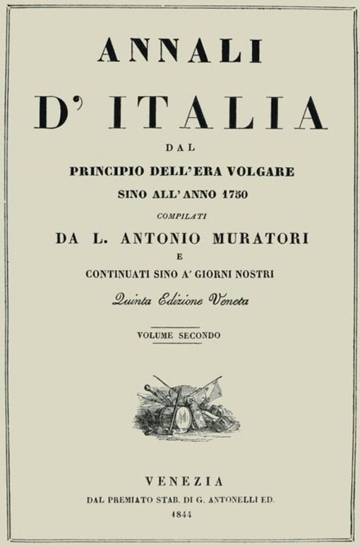 Annali d'Italia, vol. 2 dal principio dell'era volgare sino all'anno 1750