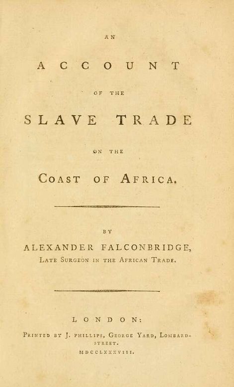 An account of the slave trade on the coast of Africa