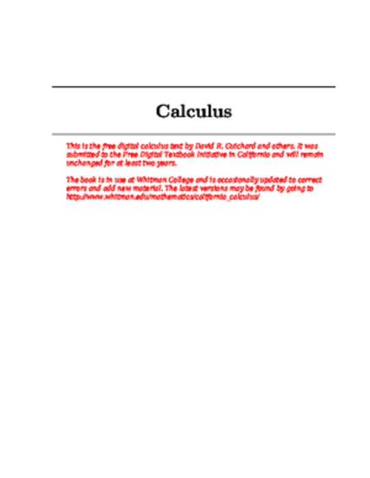 Calculus