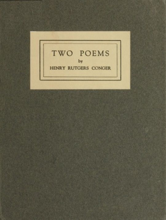 Two Poems Class Day Poem; The Purple Hills