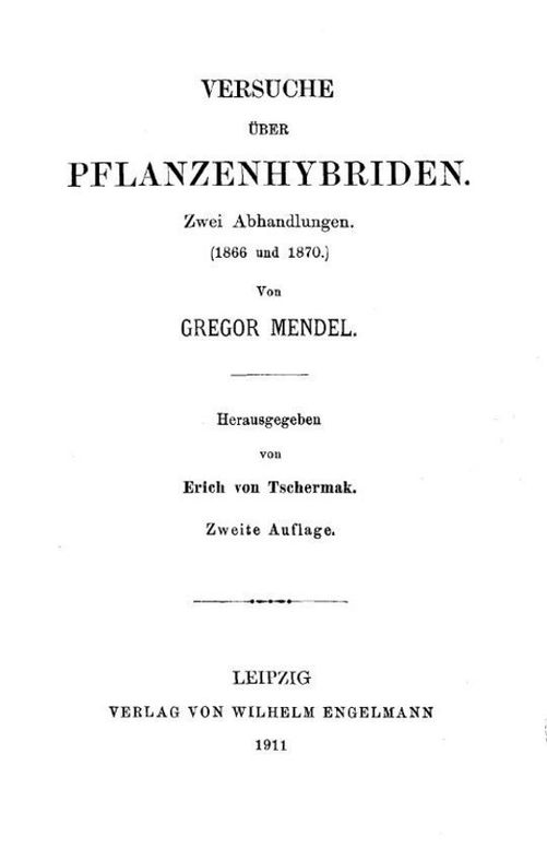 Versuche über Pflanzenhybriden