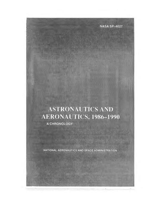 Aeronautics and Astronautics, 1986-1990