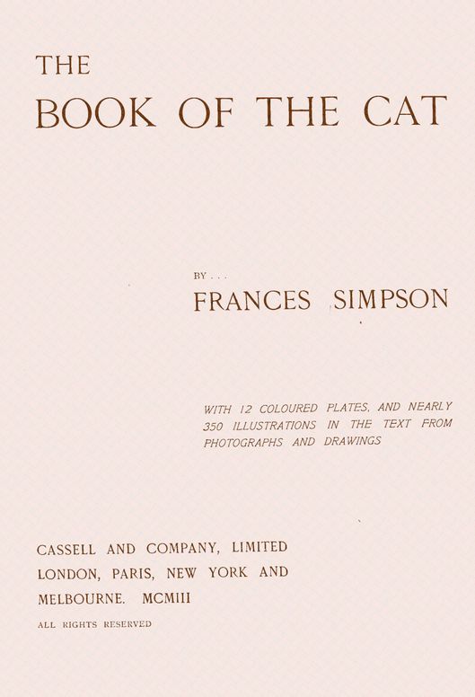 The book of the cat