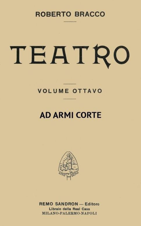 Ad armi corte Commedia in un atto