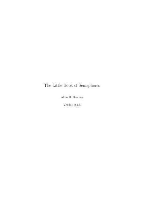 The Little Book of SEMAPHORES (2nd Edition)