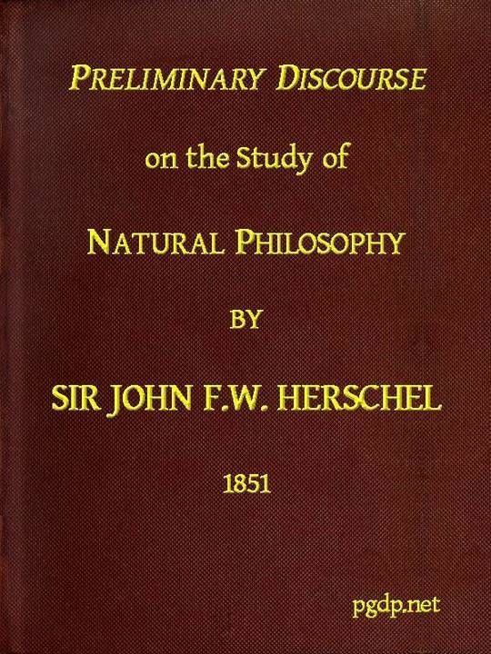 Preliminary Discourse on the Study of Natural Philosophy