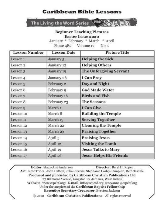 Bible Starters - Teaching Pictures April 2020